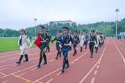 云南机电职业技术学院举行“喜迎党的二十大 踔厉奋发向未来”主题升国旗仪式