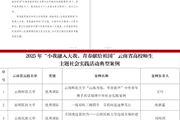 喜报 |我校电气工程学院“老山逐风者”实践团队入选2025年“小我融入大我，青春献给祖国”云南省高校师生主题社会实践活动典型案例